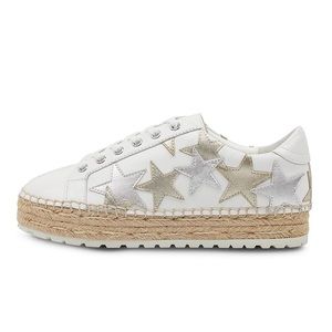 Marc Fisher Leather Platform Sneaker Espadrille